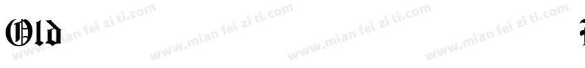 Old English Sample字体转换